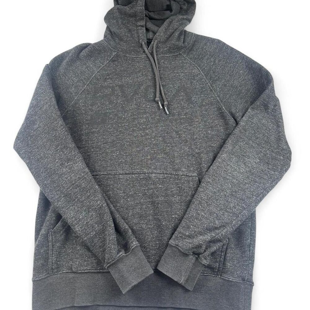 RVCA Men’s Gray Hoodie Relaxed Fit Size Small Skater Style